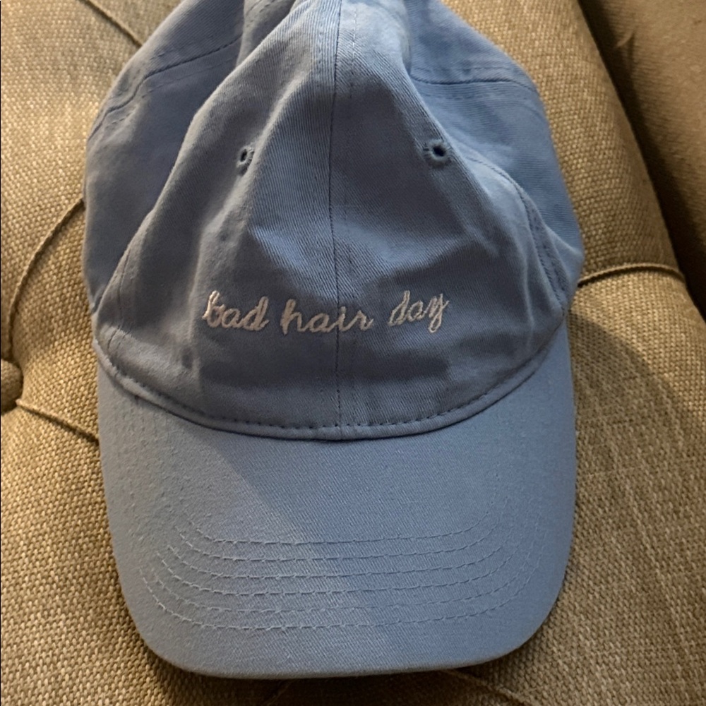 Blue 'Bad Hair Day' Cap